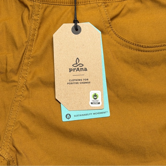 Prana Halle E-Waist Shorts Womens Size 2, 3" Inseam Bronze Outdoors Hiking NEW - Picture 3 of 6